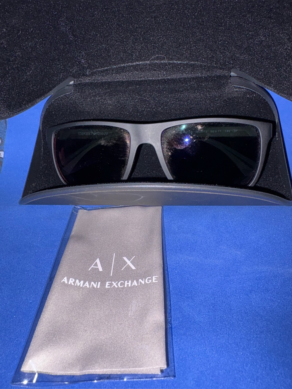 Armani Exchange Matte Black Sunglass frame EA4033 with case